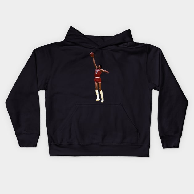 Julius Erving Kids Hoodie by MucisianArt